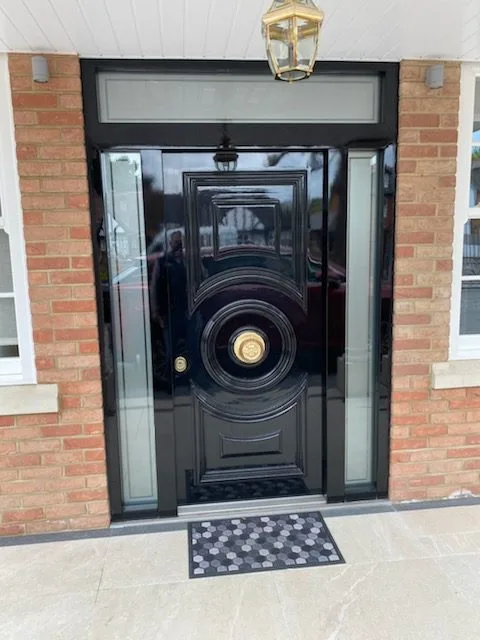 black-high-security-doors