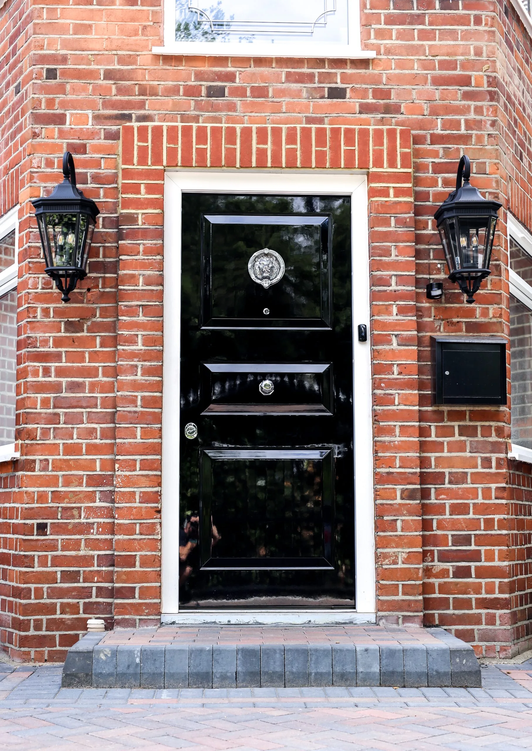 black-high-security-doors-with-knocker