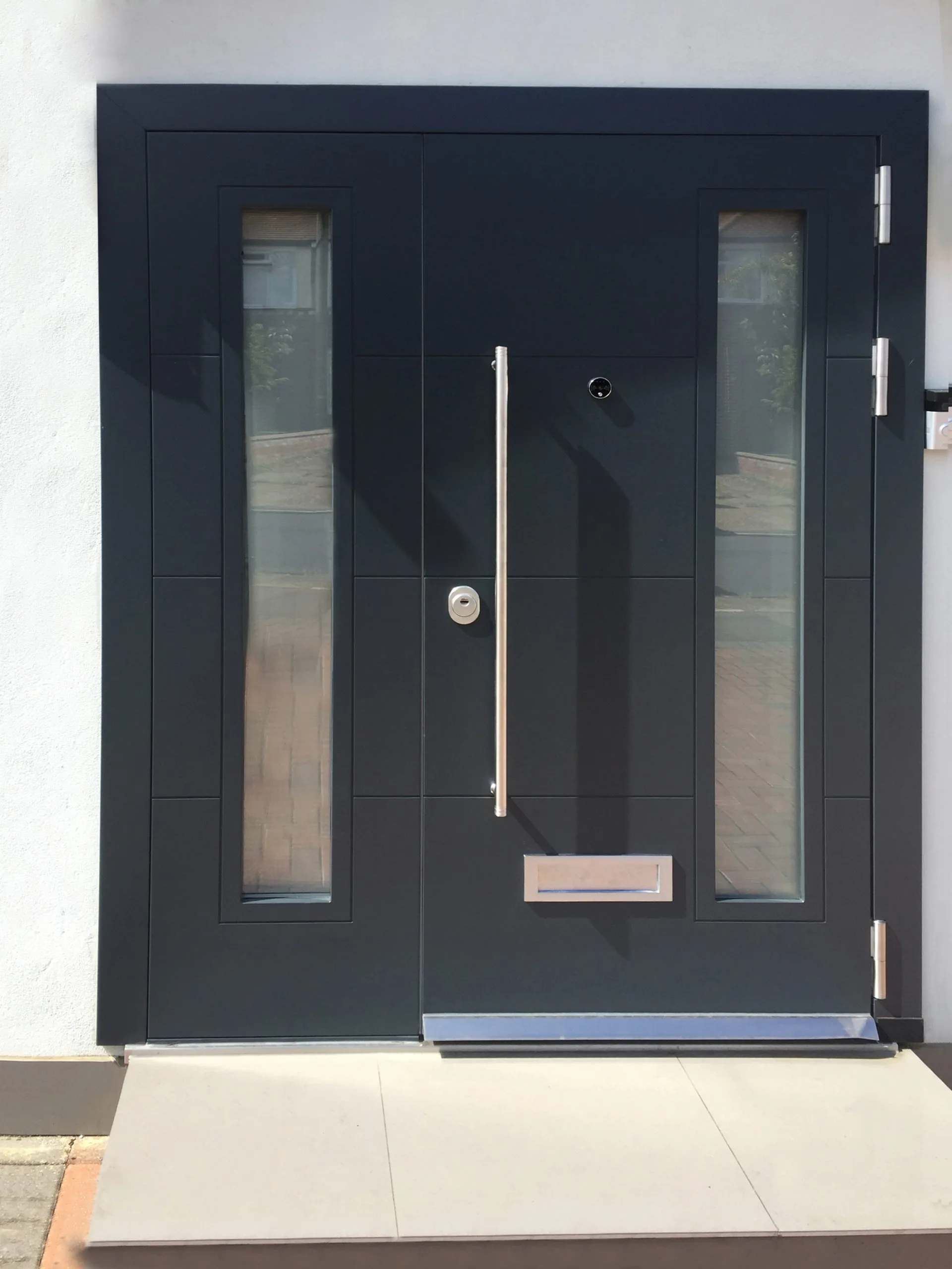 black-security-doors-with-glass