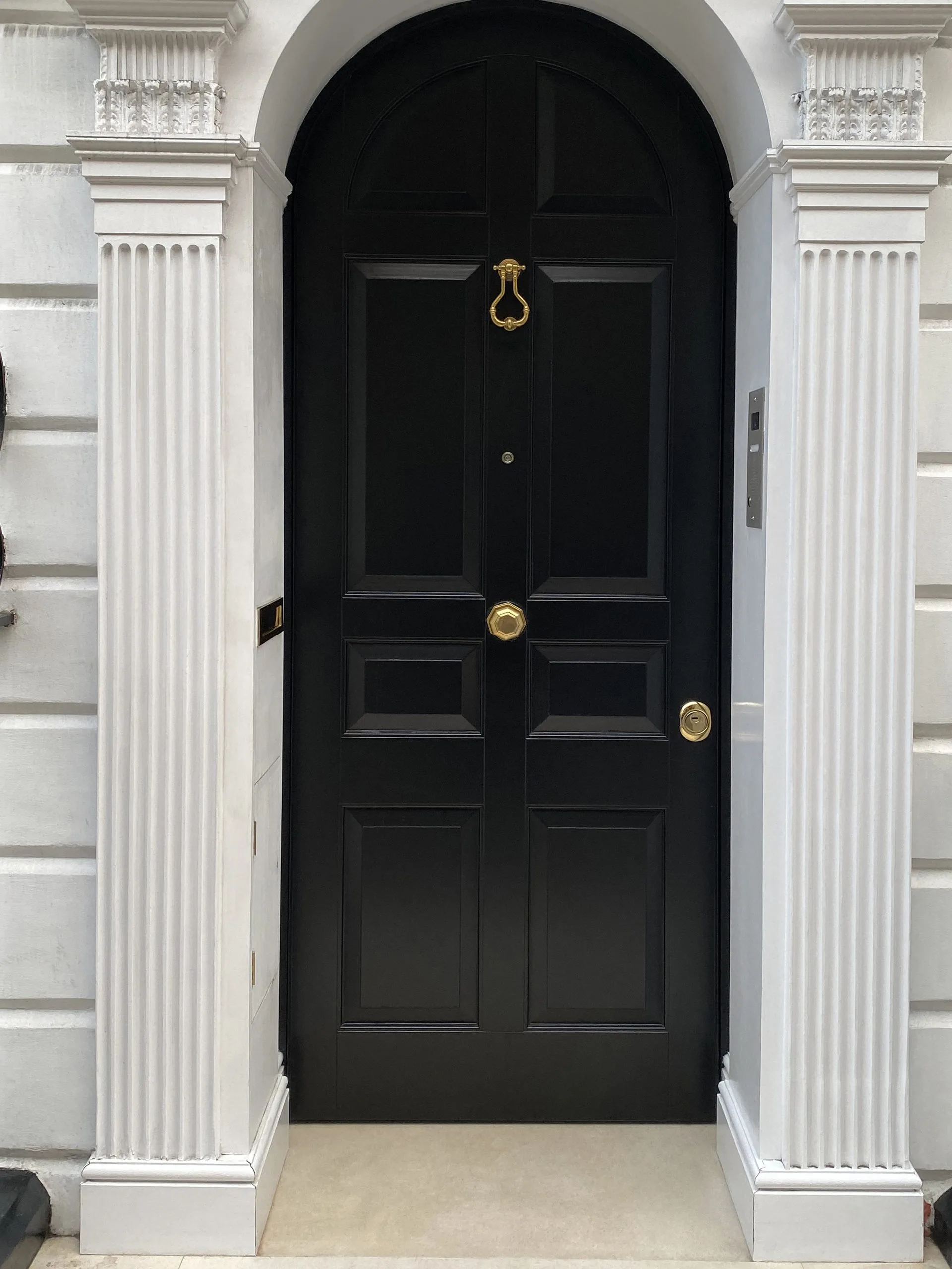 narrow-black-security-doors