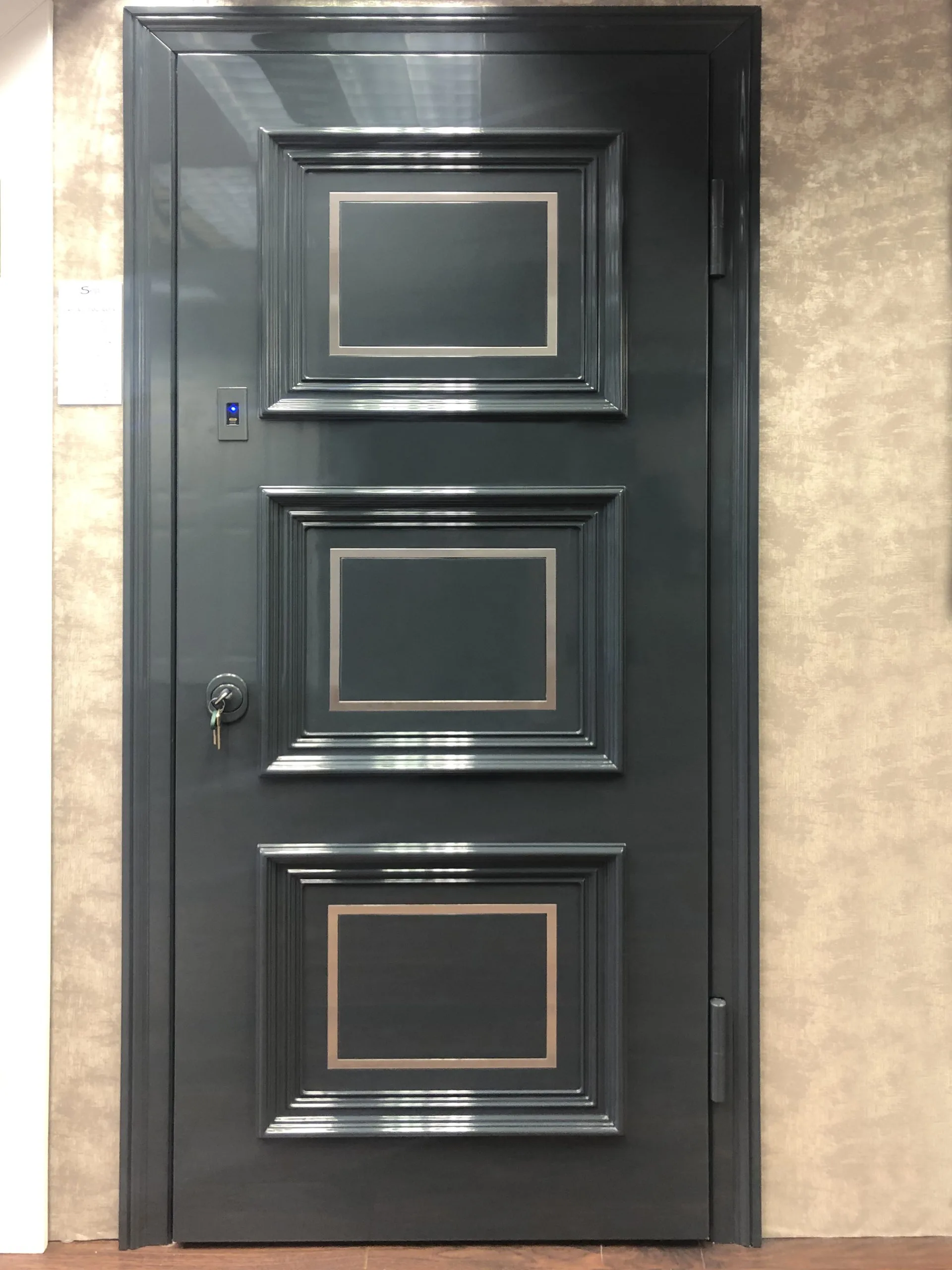 narrow-green-high-security-doors